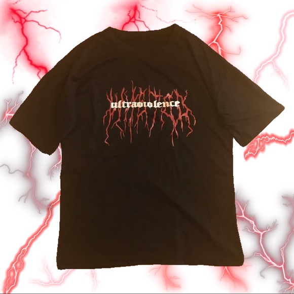 Black and Red Tee-Shirt | Lightning | Streetwear | Grafic Tee - Picture 1 of 5